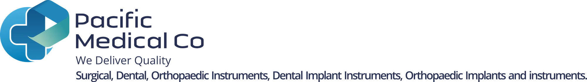 Pacific Medical Co official logo and instrument ranges